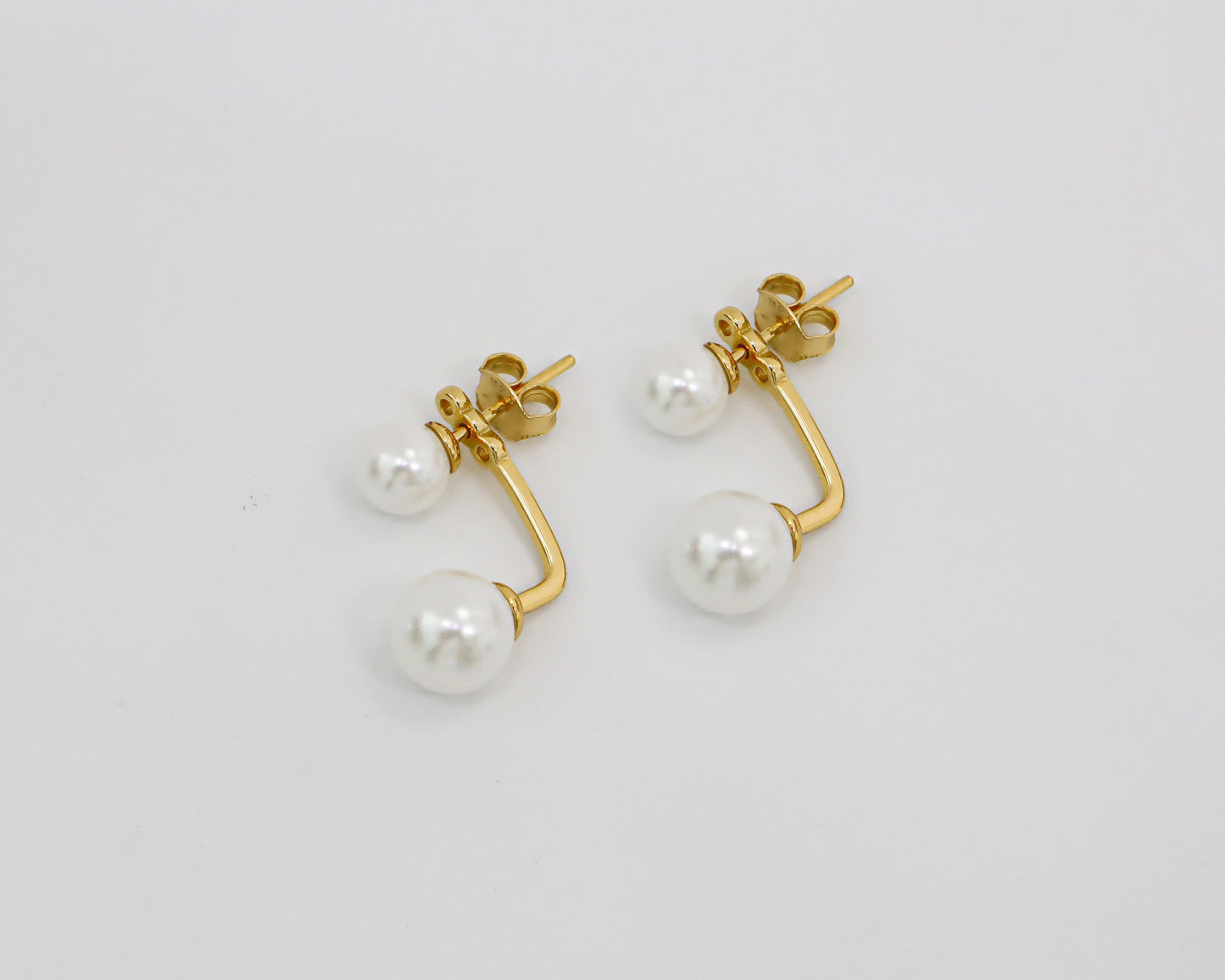 PEARL FRONT BACK EARRINGS