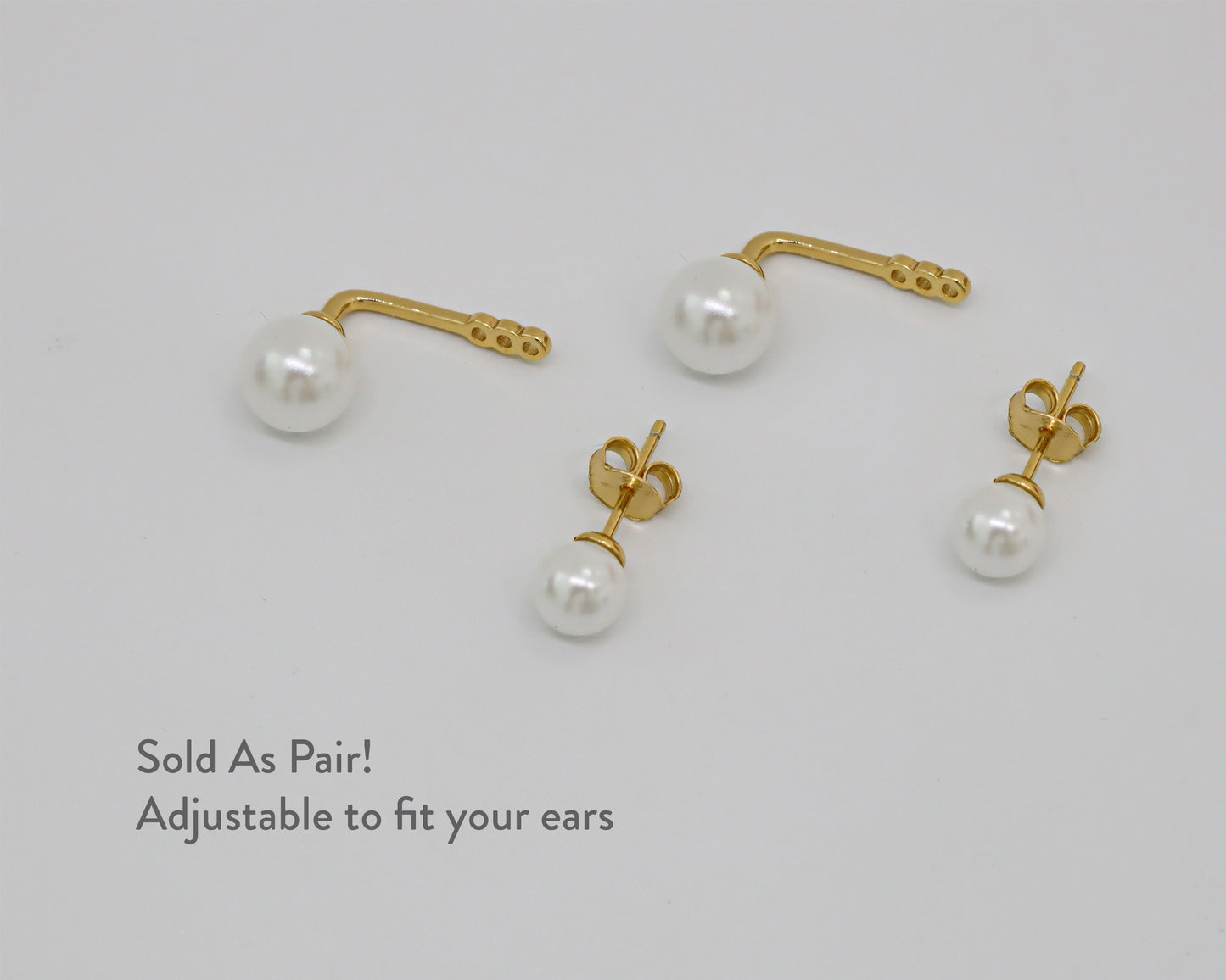 PEARL FRONT BACK EARRINGS