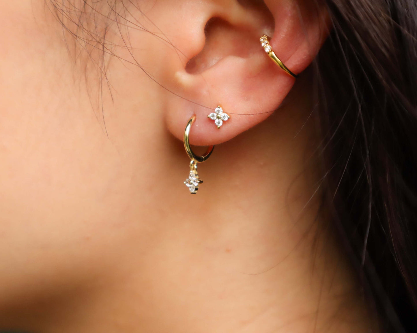 4 LEAF CLOVER STUDS