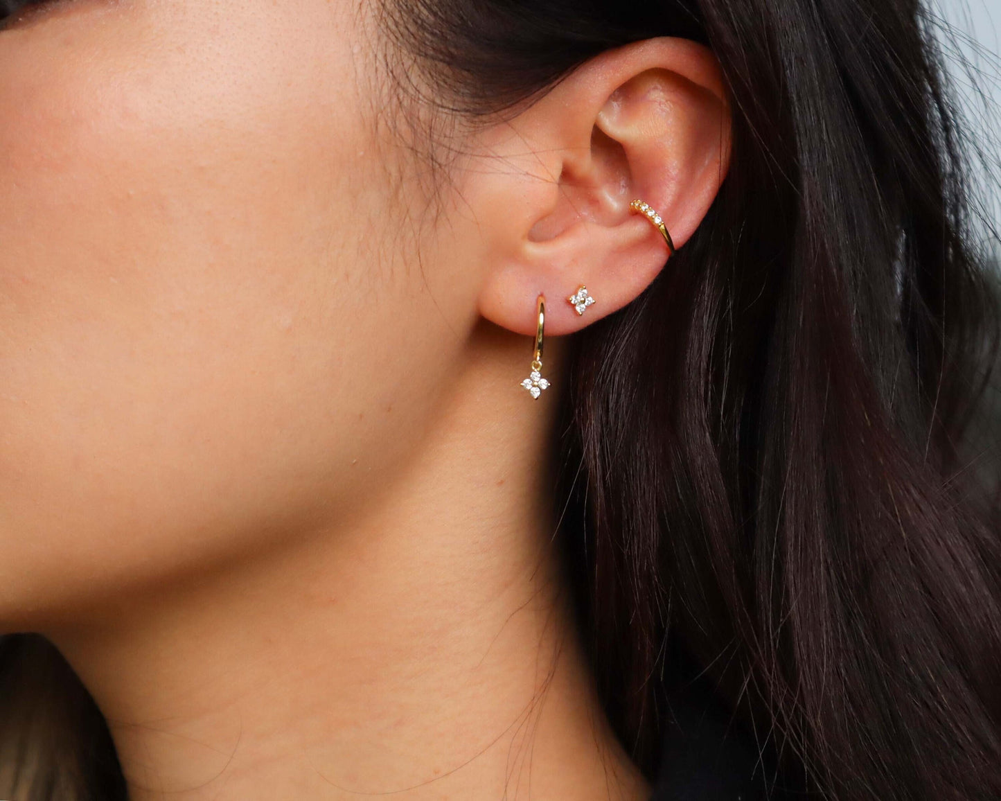 4 LEAF CLOVER STUDS