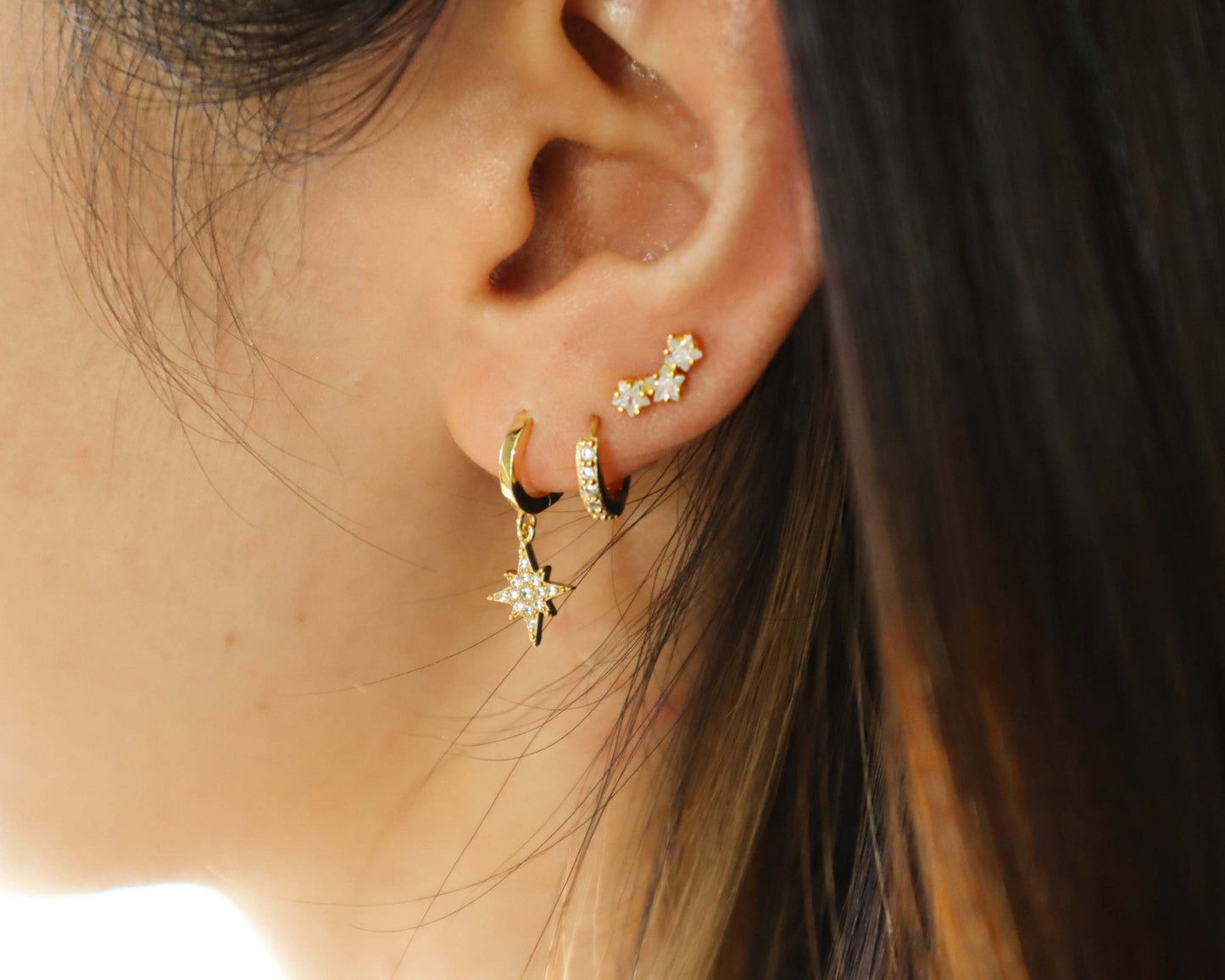 STAR CLIMBER EARRING SET