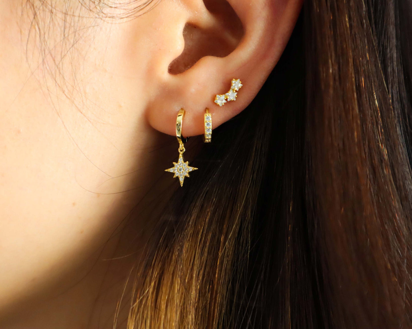 STAR CLIMBER EARRING SET