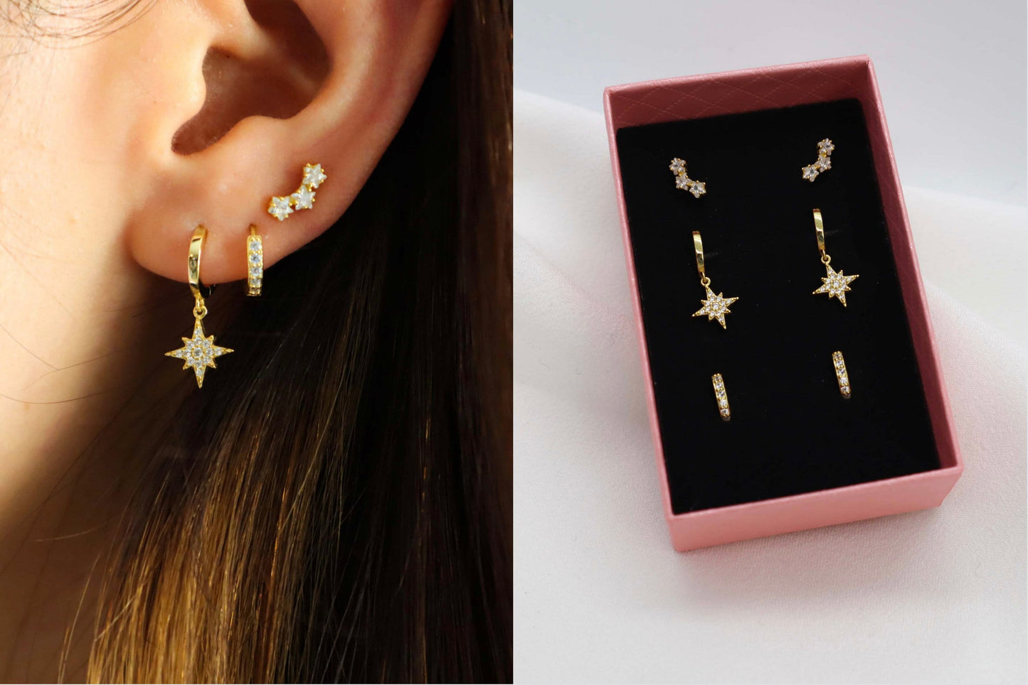 STAR CLIMBER EARRING SET