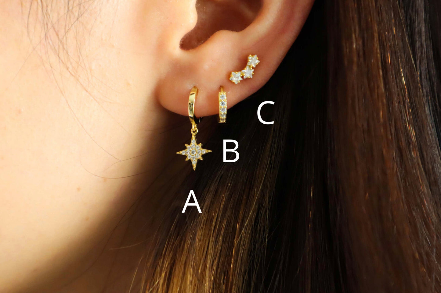 STAR CLIMBER EARRING SET