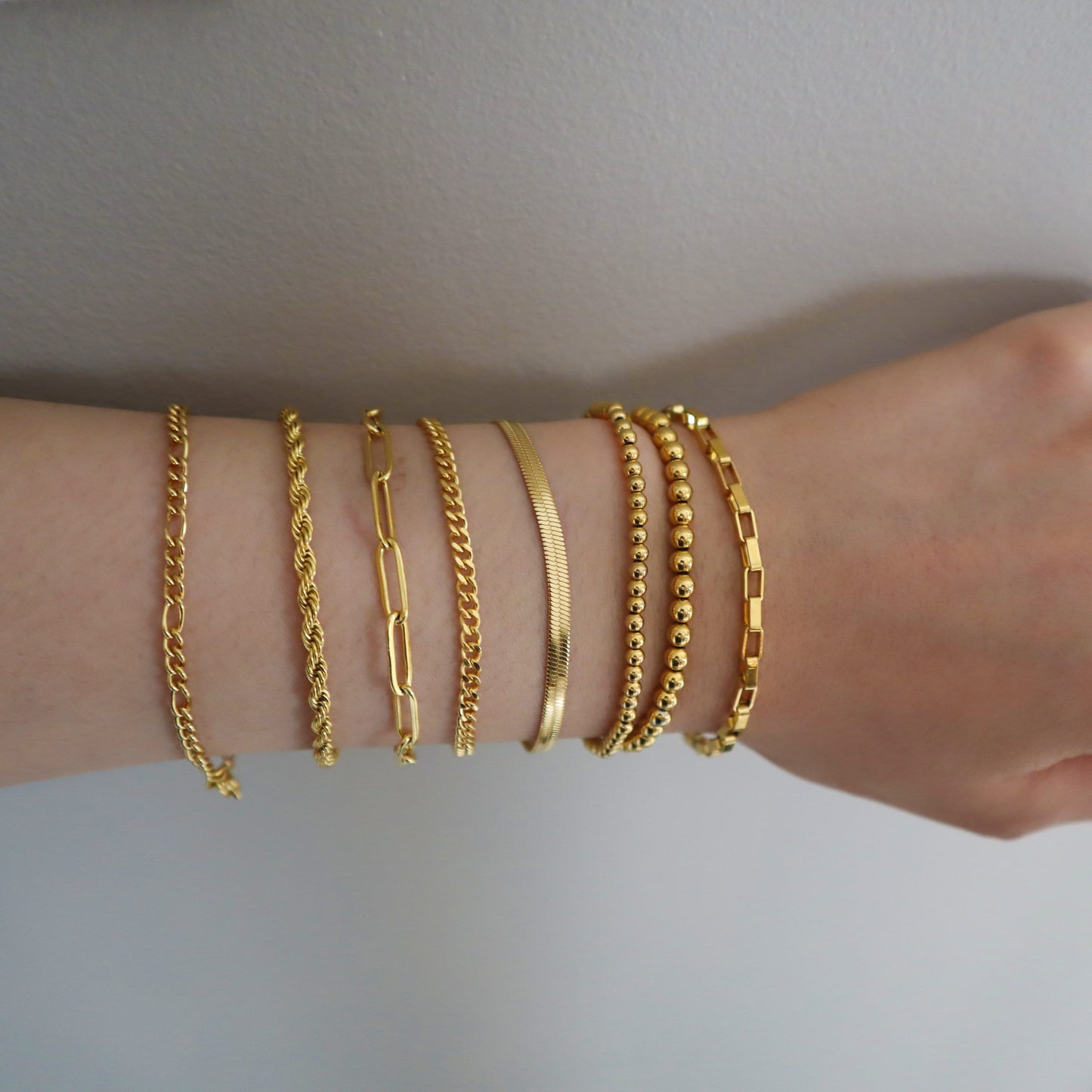 NEW! 18k gold stainless steel Bracelets, waterproof tarnish resistant bracelet, minimalist bracelet