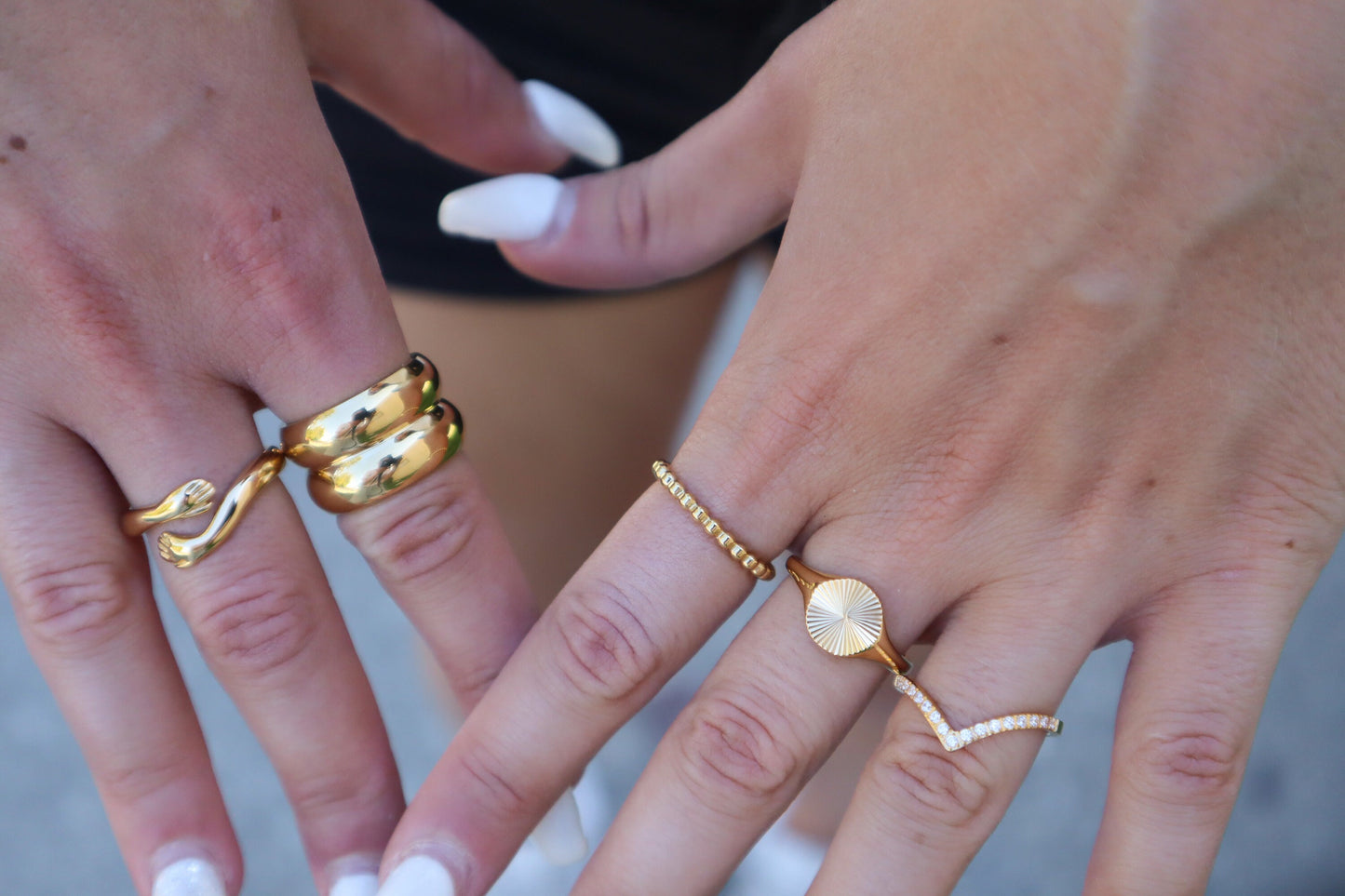 DOUBLE DOME RING