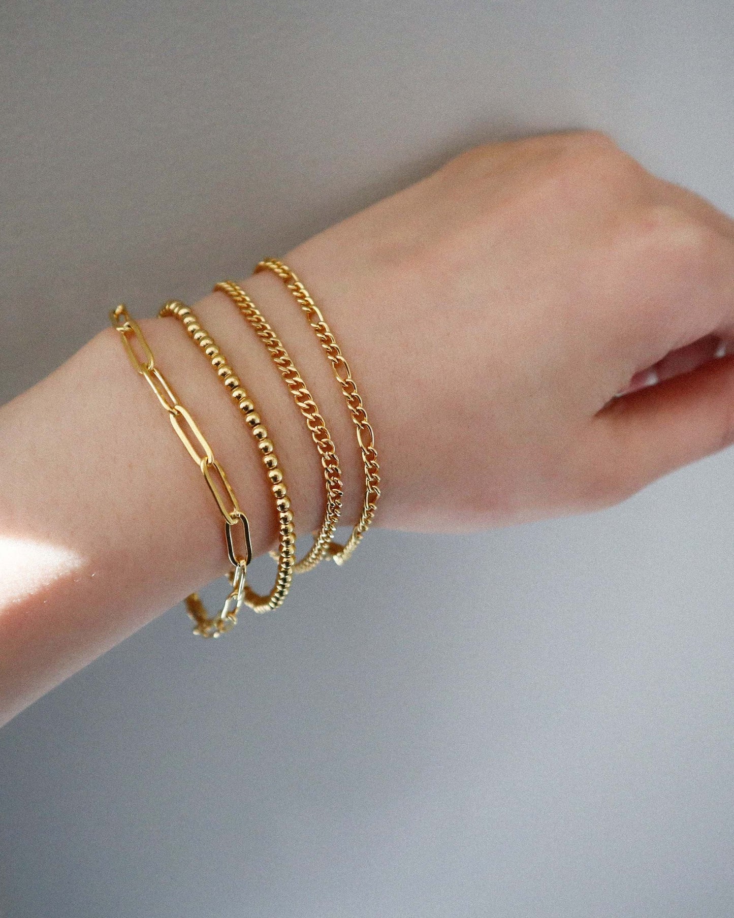 NEW! 18k gold stainless steel Bracelets, waterproof tarnish resistant bracelet, minimalist bracelet