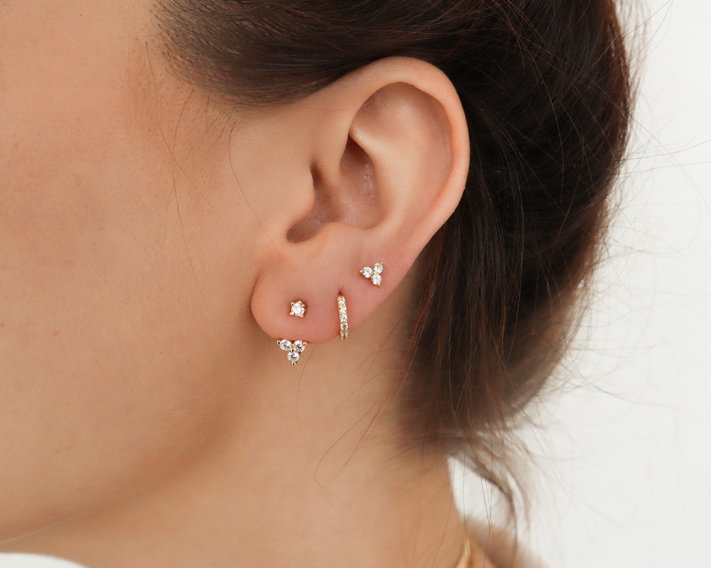 CLOVER DROP EARRING SET