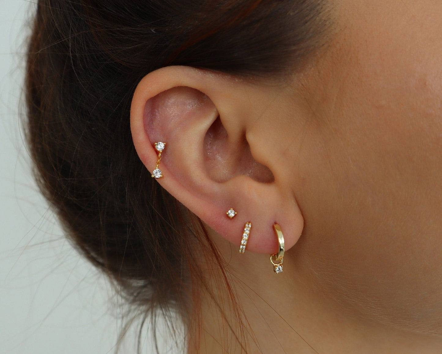 DIAMOND DROP STUDS