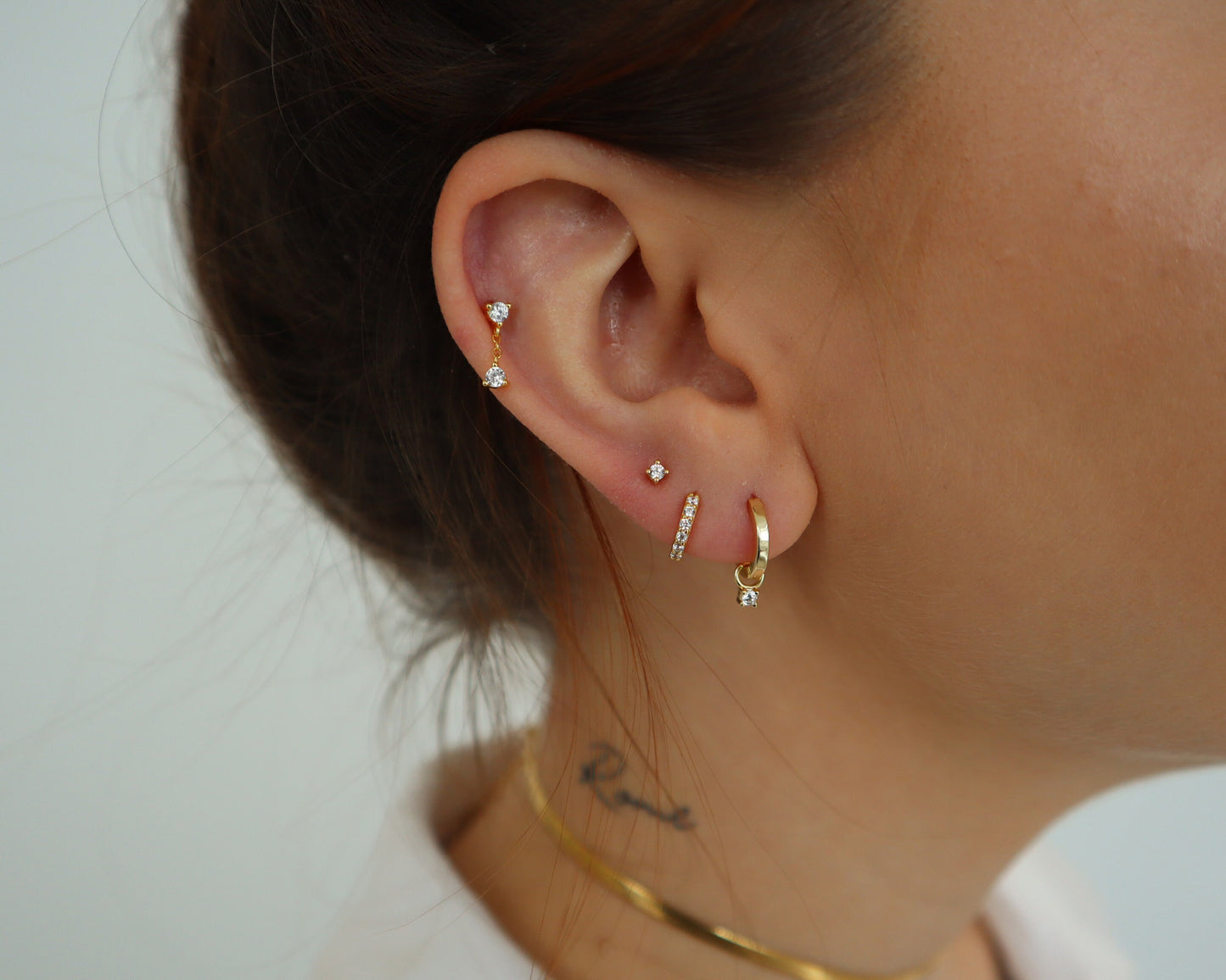 DIAMOND DROP STUDS