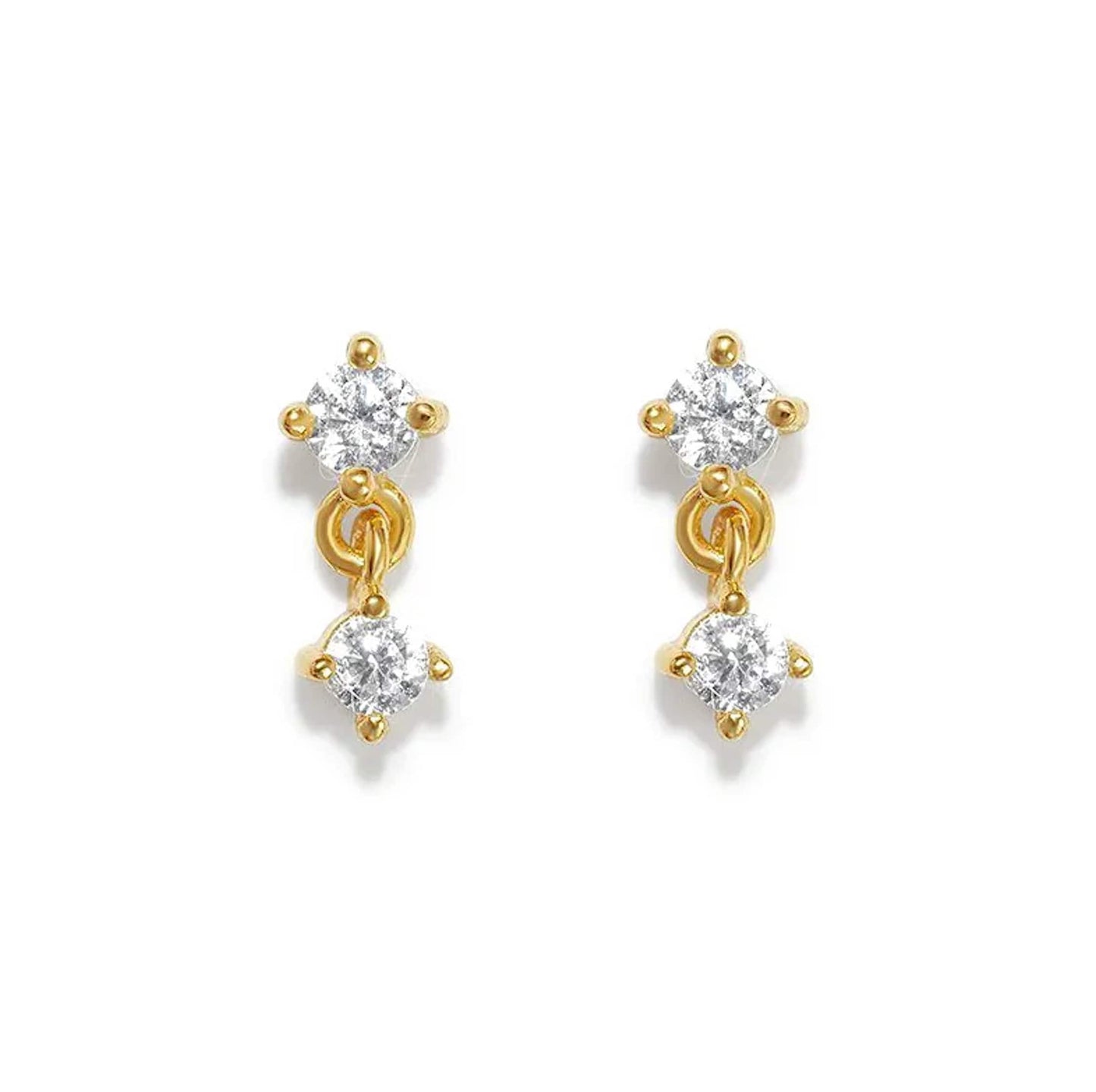 DIAMOND DROP STUDS MINI