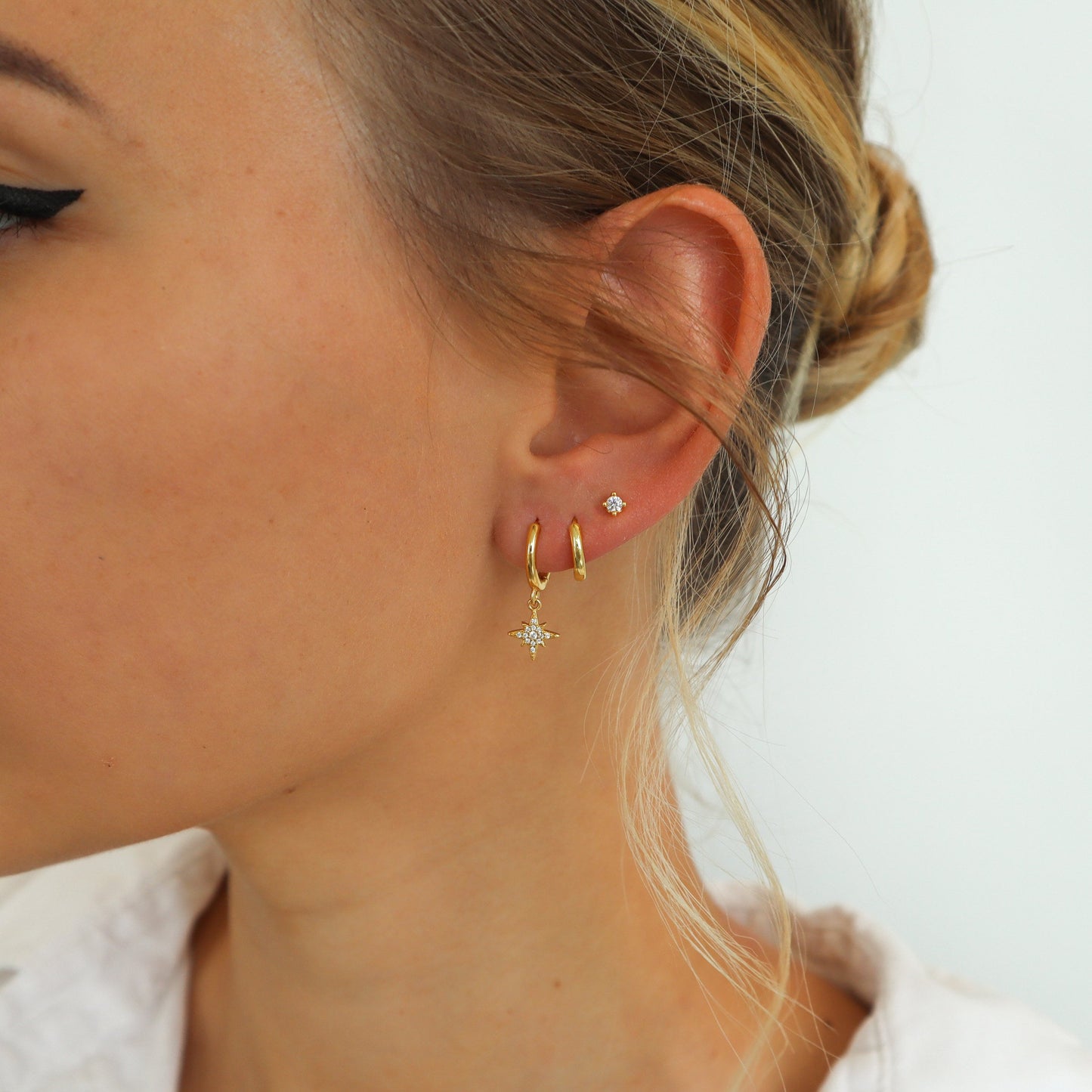 GOLDSTAR EARRING SET