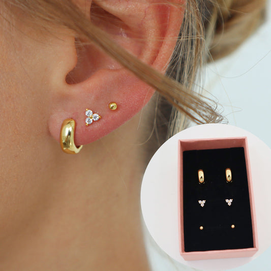 TRIO DOT EARRING SET