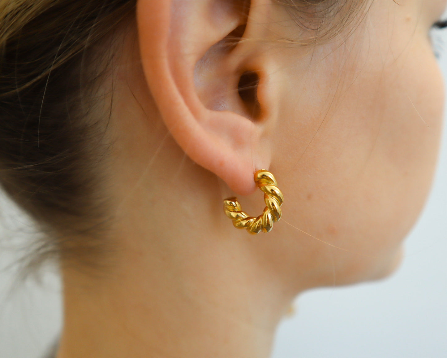 ROPE HOOP EARRINGS